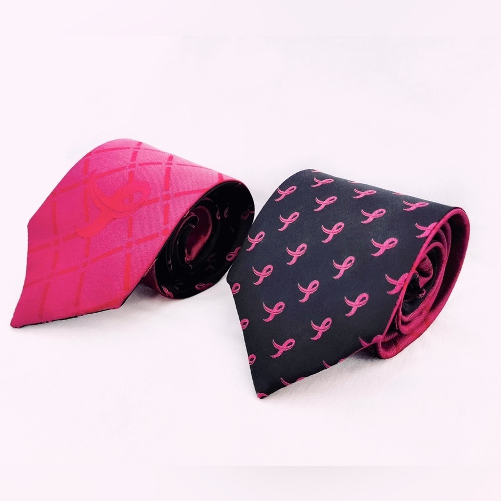 Breast Cancer Awareness Reversible Tie